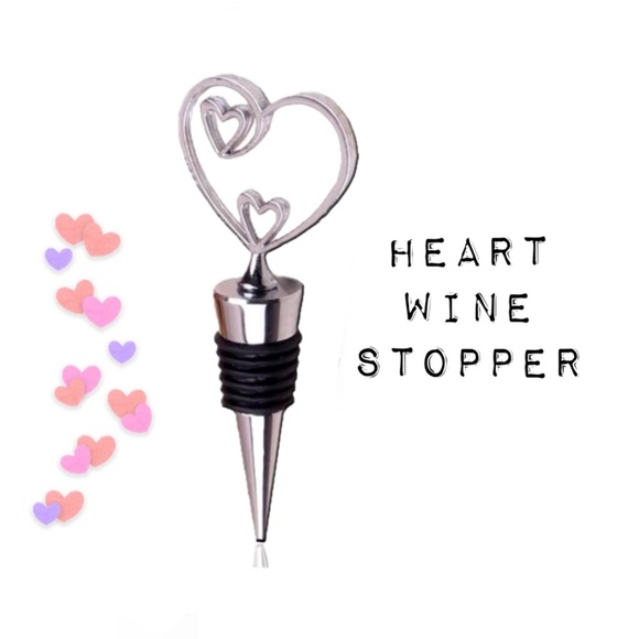 Wine Stopper, Cute Heart Shape, Reusable Wine and Beverage Stopper - Picture 9 of 9